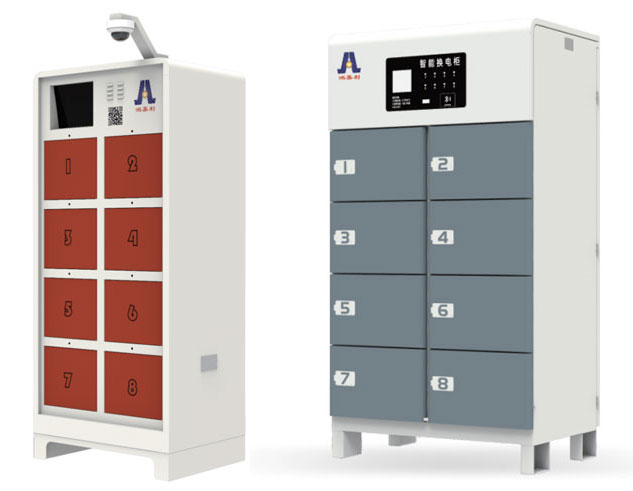 8倉(cāng)電動(dòng)車換電柜(圖1) 8倉(cāng)電動(dòng)車換電柜(圖1)